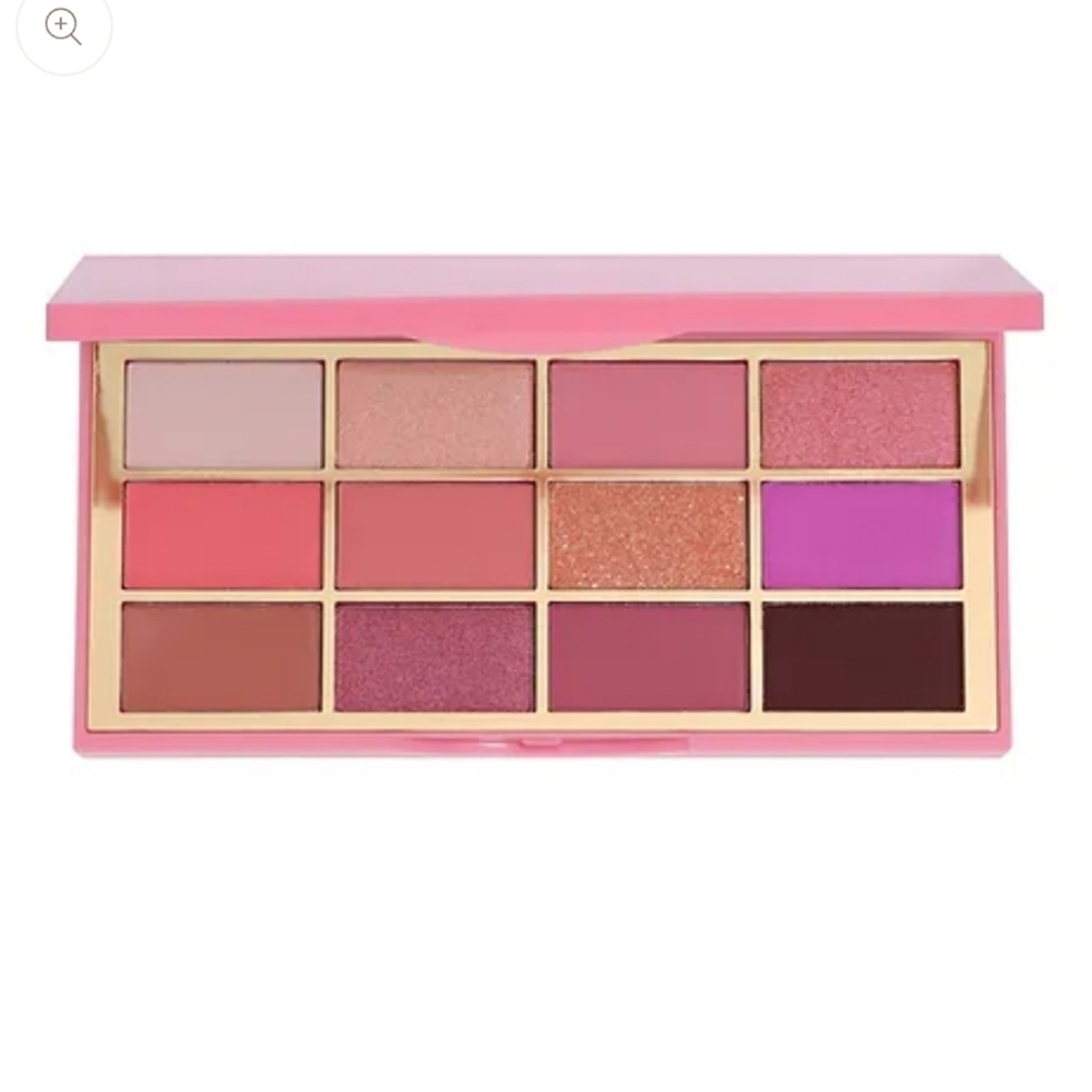 Cheeky Rose Beauty Electric Rose Eyeshadow Palette New 12 Shades Pink Rose Matte